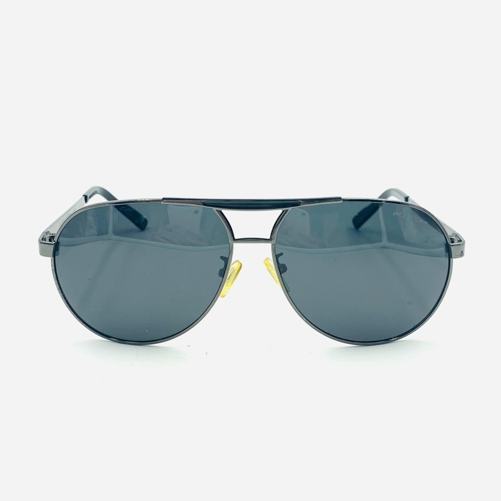 Vintage Police S848OG Gunmetal Aviator Sunglasses